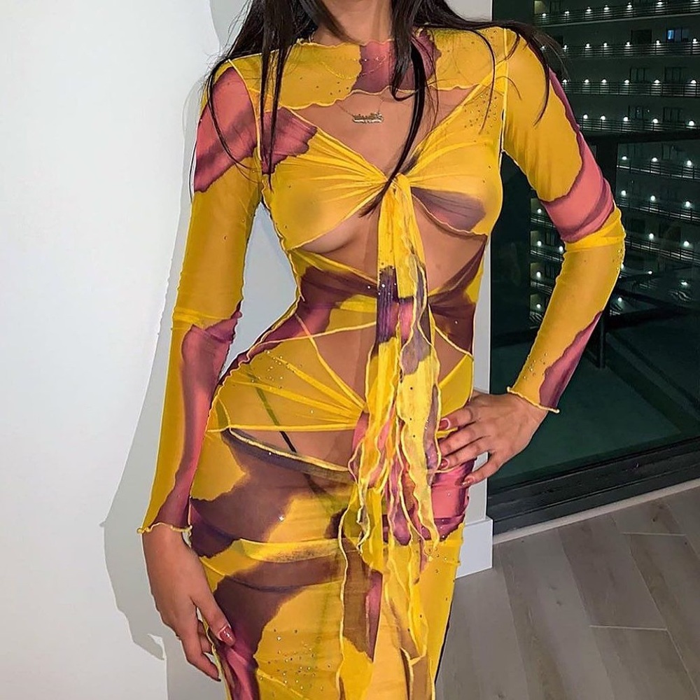 Kim shui mini dress